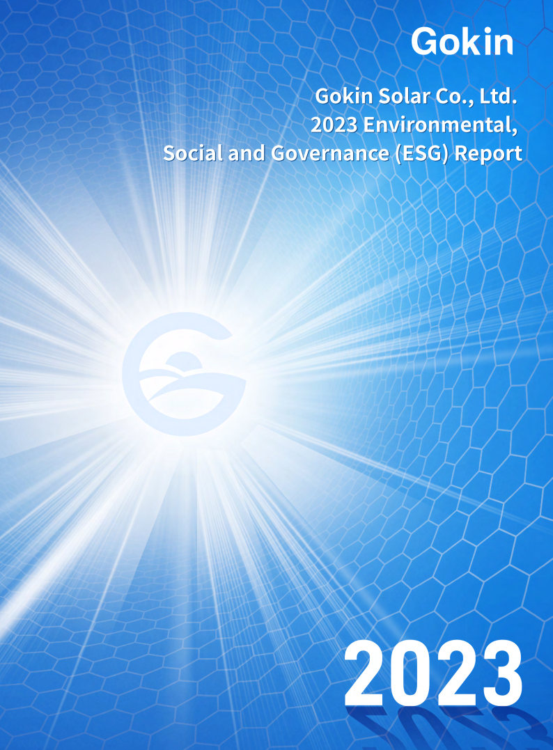 Relatório ESG 2023 da Gokin Solar