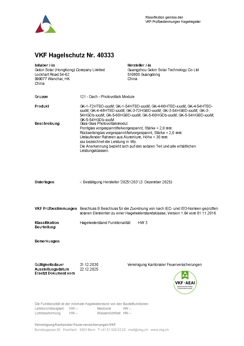 Certificado VKF-HW3
