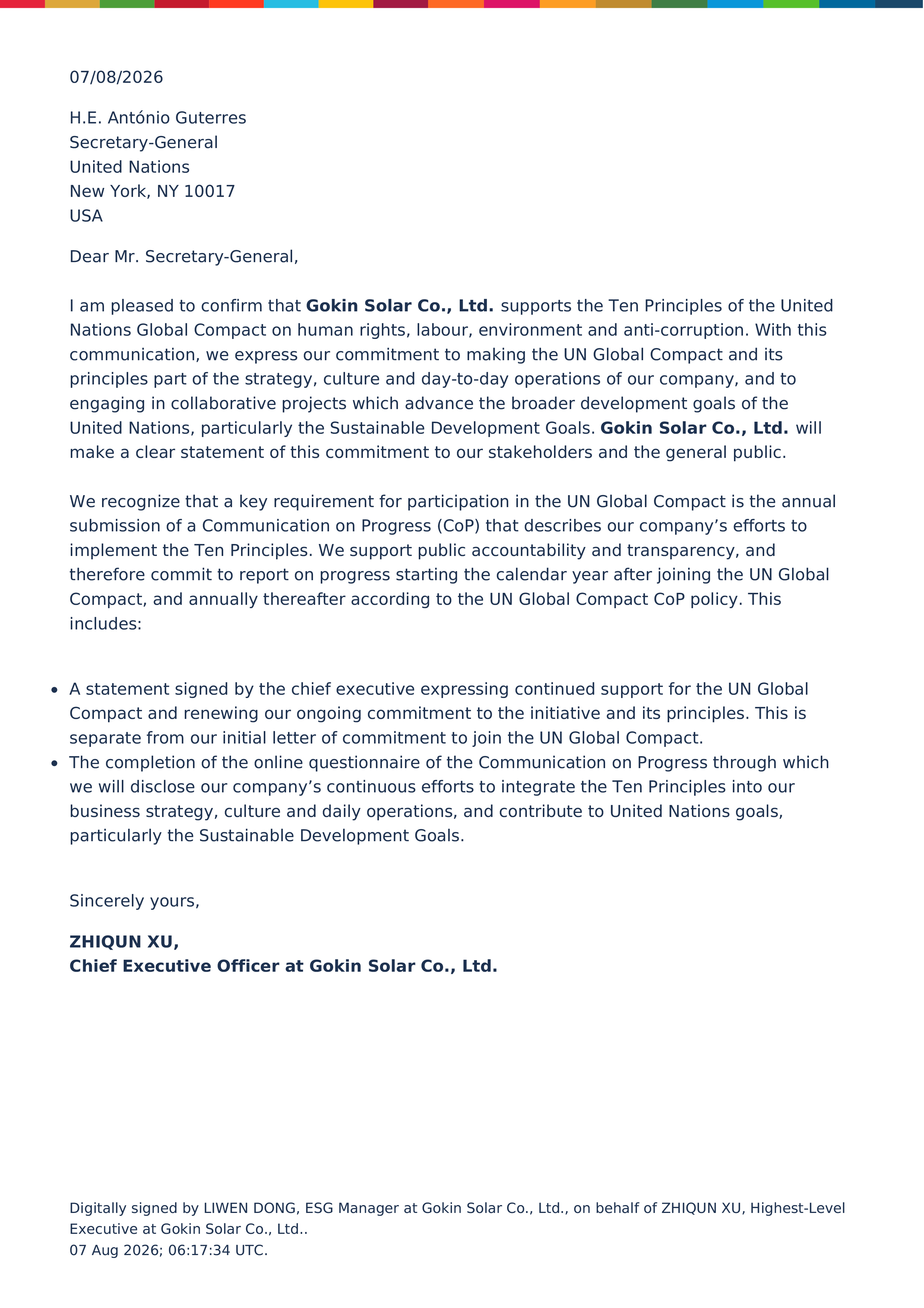 Carta de Compromiso